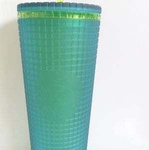 Starbucks Green Jelly Grid Venti Tumbler 24oz💚